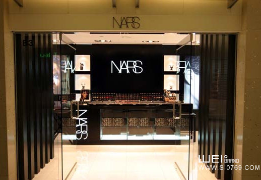NARS化妆品的店面形象