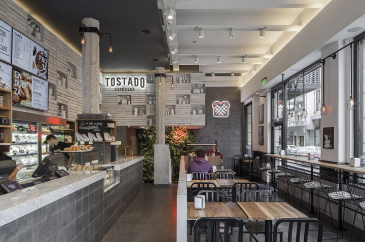 阿根廷食品杂货店理念的Tostado酒吧&咖啡厅设计